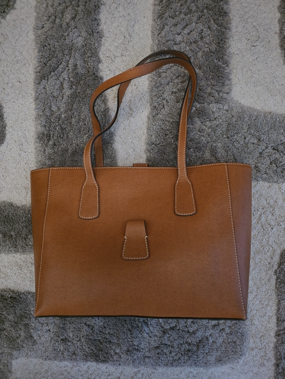 Dooney & Bourke Tan Leather Tote Bag with Buckle NWOT - Picture 2 of 8